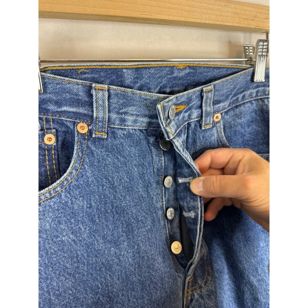 Levis 501‎ Mens Vintage Straight Leg Denim Jeans Blue Made in USA 32x36